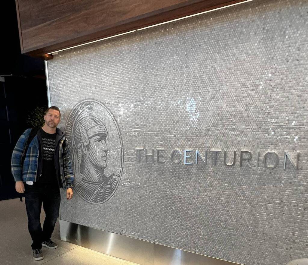 Arriving at The Centurion Lounge